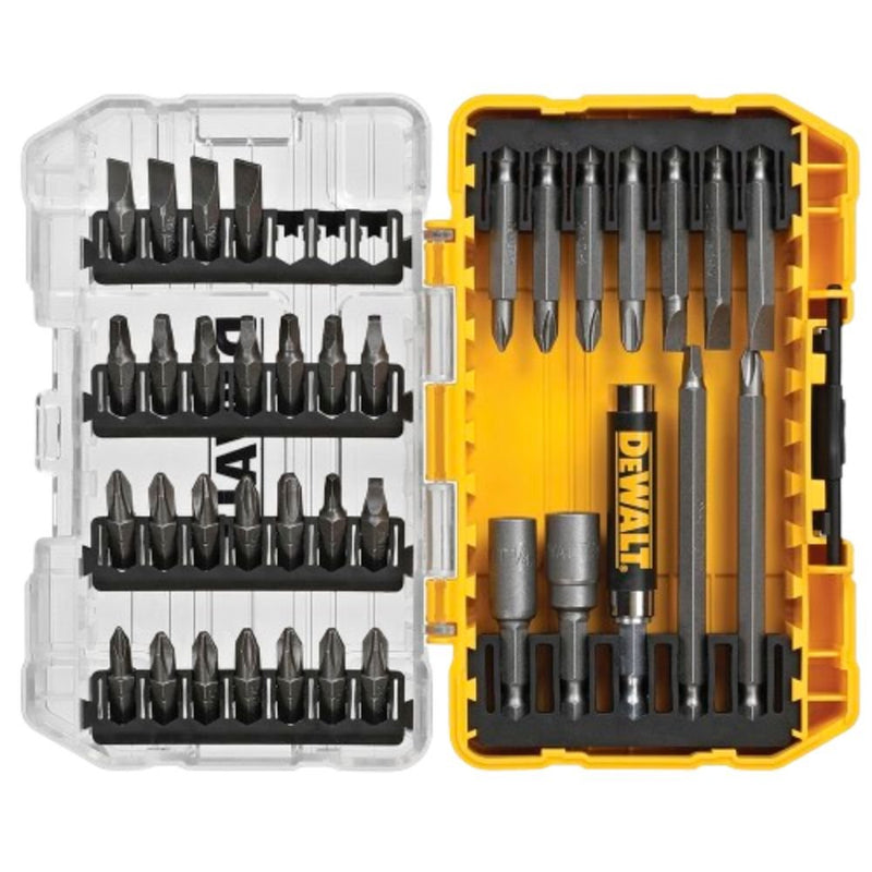 Perceuse-visseuse à percussion sans balais 1/2" avec 2 batteries Li-ion 20 V, chargeur double tension et mallette de transport + jeu de tournevis 37 pièces